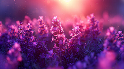 lavender field in the sun