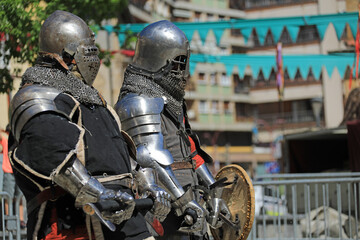 Fototapeta premium armadura medieval yelmo casco de caballero 4M0A9356-as24