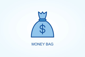 Money bag vector  or logo sign symbol illustration