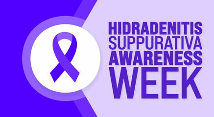 June is Hidradenitis Suppurativa Awareness Week background template. Holiday concept. use to background, banner, placard, card, and poster design template.