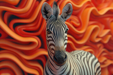 zebra in the sun
