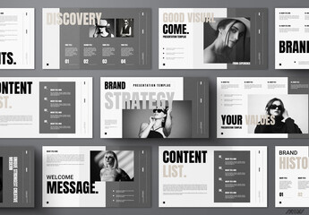 Minimal Brand Strategy Presentation Layout