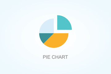 Pie Chart Vector  Or Logo Sign Symbol Illustration