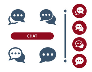 Chat Bubbles Icon. Speech Bubble, Comment, Message, Talking Icon