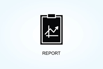 Report Vector  Or Logo Sign Symbol Illustration