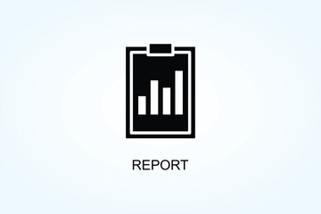 Report Vector  Or Logo Sign Symbol Illustration