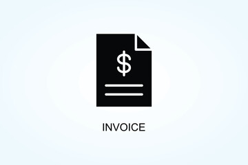Obraz premium Invoice Vector Or Logo Sign Symbol Illustration