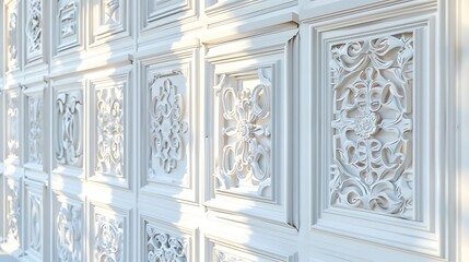 Different perspectives of ornate Chinese paper windows photographed against a seamless white canvas, showcasing their timeless allure.