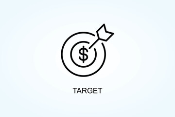 Target Vector  Or Logo Sign Symbol Illustration