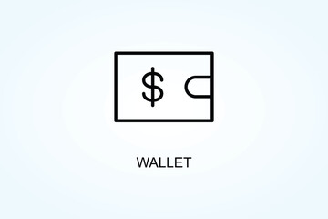 Wallet Vector  Or Logo Sign Symbol Illustration