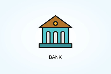 Bank Vector  Or Logo Sign Symbol Illustration