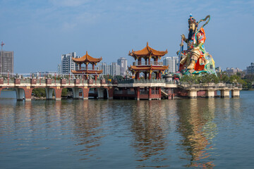 Zuoying Yuandi Temple at Lotus Pond in Kaohsiung, Taiwan.