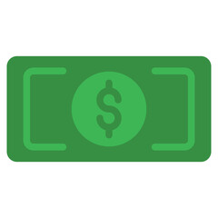 Money Icon in Flat Style