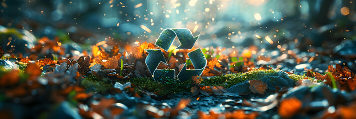 Zero Waste Business Model Concept: Companies Embracing Sustainability by Eliminating Waste and Promoting Recycling and Reusing   Photo Realistic Stock Concept