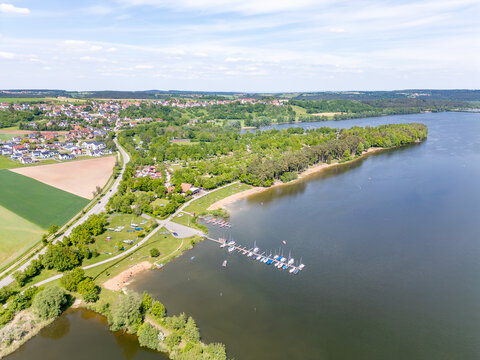 Badeinsel mit Camping und Zeltplatz in Absberg am Kleinen Brombachsee