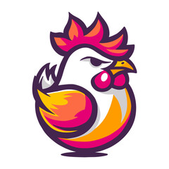 Chicken Logo for Gamers, Clucking Competitively into Victory