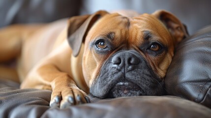 Obraz premium bullmastiff 