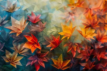 Blurred Beauty: Vibrant Autumn Leaves