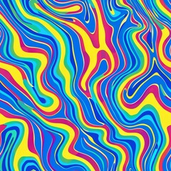Obraz premium psychedelic seamless pattern.