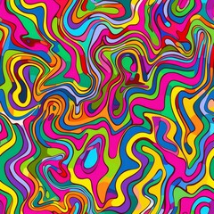 psychedelic seamless pattern.