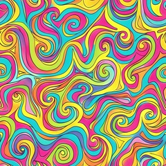 Fototapeta premium psychedelic seamless pattern.