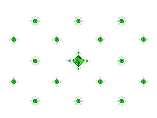 ジュエルの背景（エメラルド）