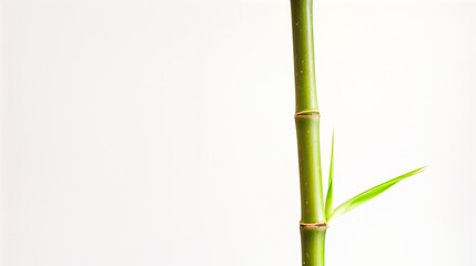 Naklejka premium AI generated illustration of green plant stems beginning to bloom