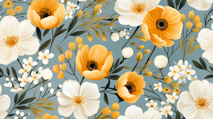 floral pattern illustration abstract graphic poster background