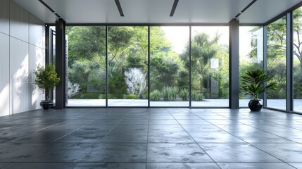 Fototapeta premium Modern minimalist style residential interior