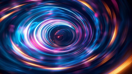 Colorful light painting with swirling neon colors creating a mesmerizing abstract background.