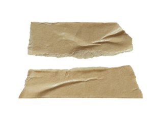 Torn beige paper masking tape