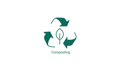Composting and Organic Waste Management Vector Icon