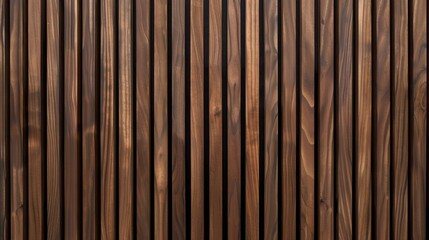 Wall made of wood. Wooden panels made from slats. Texture of vertical timber lines. Modern interior design from planks. Decorative surface for the construction of fences and facades.