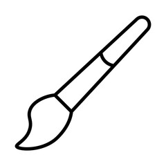 Paint brush line icon