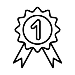 Medal line icon