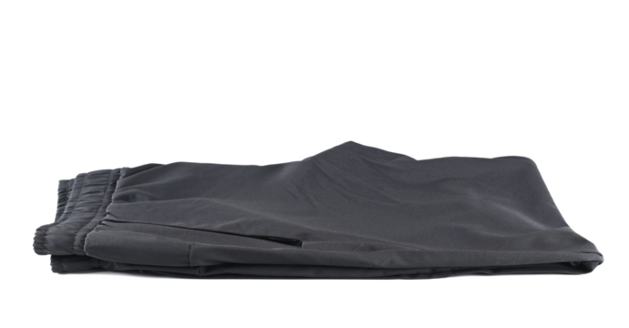 Men's trousers isolated on white, clipping path, side view