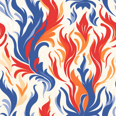 Fire seamless pattern, beautiful modern graphics can be used in a variety of designs