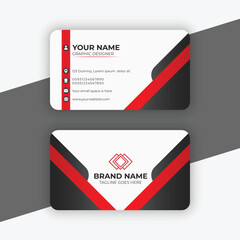 Professional and modern business card design template