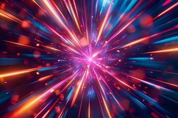 Obraz premium The explosion of a star.