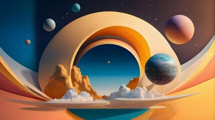 background with space