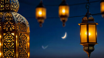 A mosque in the moonlight