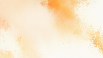 White and orange background with texture and distressed vintage grunge and watercolor