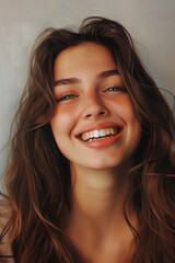 Portrait of a Young Woman Smiling