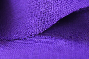 purple hemp viscose natural fabric cloth color, sackcloth rough texture of textile fashion abstract...