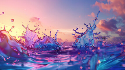 A surreal setup of Splash background