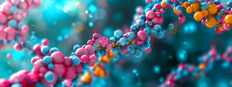 Molecular Structures of Insulin Glucagon and Leptin Peptide Hormones Infographic
