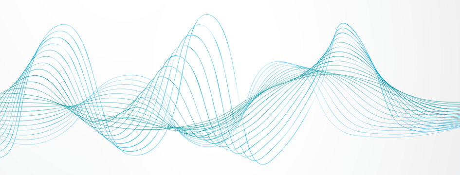 COURBES GRAPHIQUES DYNAMIQUES SUR FOND BLANC - V2