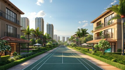 Obraz premium Luxury Sports Club - 4K HD Wallpaper with Dynamic Stadium Background