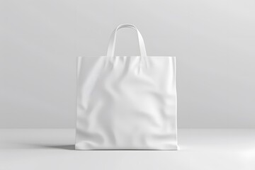 a white bag on a empty background