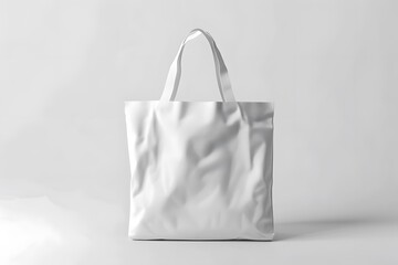 a white bag on a empty background